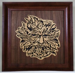 16 x 16 Green Man<br>Green man images are new to me. Apparently, this concept has been...