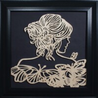 16 x 16 Butterfly Woman