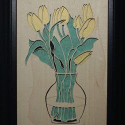 Tulips in a Vase 16 x 12